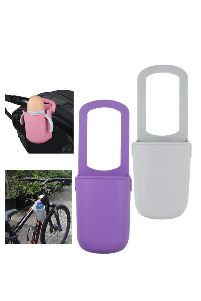 2PCS Stroller Cup Holder, Bike Water Bottle Holder,Removable Bottle Holder, Outdoor Universal Portable Cup Holder for Bicycle - Image 1